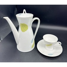 Rosenthal China Vintage Autumn Leaves 4 pc Coffee Tea Set MCM
