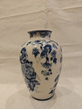 Rosenthal Blue Floral  Patterned Vase Home Decor German Trademark
