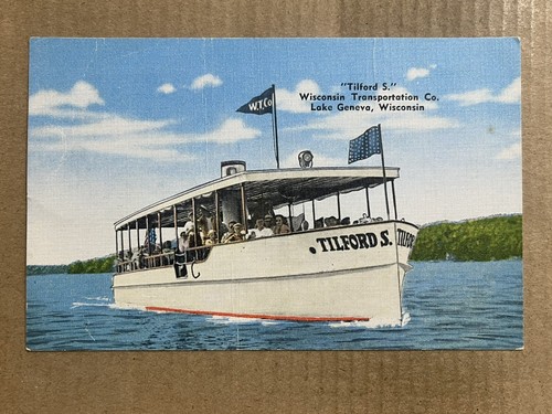 Postcard lake geneva - lake, wi