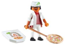 Playmobil Plus 6392 Pizzaiolo with Pizza Figures Toys Games Building Christmas