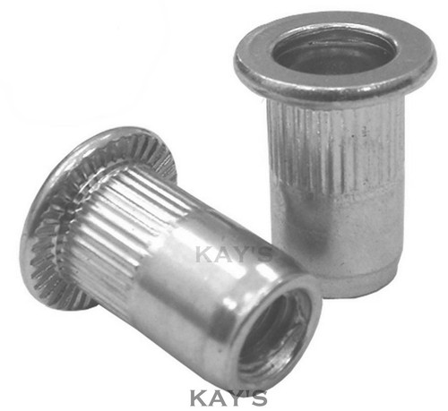Aluminium rivnuts threaded - aluminium,