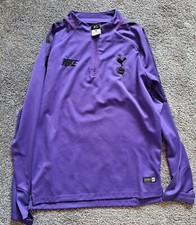 NIKE Unisex Purple ZIP Training TRACKSUIT Top SPURS Small Men's Or XL Youth