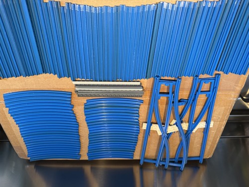 Vintage lego train track - track, blue