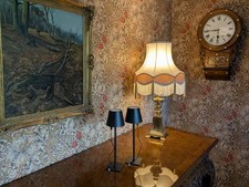 Pair Of Table Lamps USB Rechargeable Cordless LED Touch Dimmable  Black Mantle