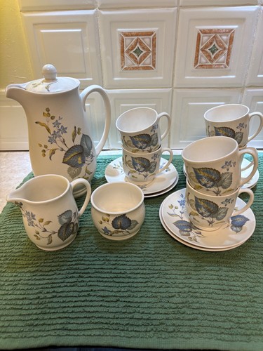 Sylvac coffee set - in, lime
