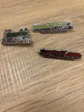 Enamel Train Pin Badges X3
