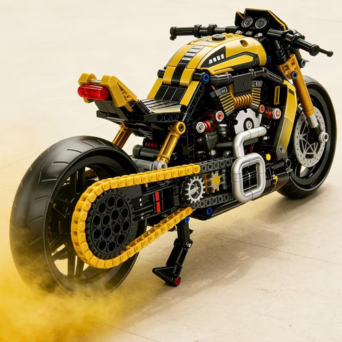 Motorcycle building block - motorcycle,