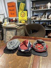 Set Of 3 Vintage Repro American Civil War Hats Kepi Caps Stage Costume Props