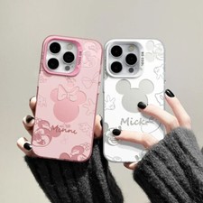 Disney Mickey Minnie Mouse Cases For iPhone 16 15 Pro Max 14 13 12 11 Pro 7 8 XS