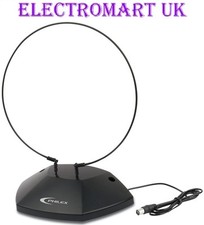 INDOOR PORTABLE ANALOGUE DIGITAL TV UHF FREEVIEW SET TOP AERIAL 
