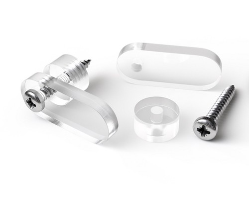 Clear acrylic glazing clips - glazing,
