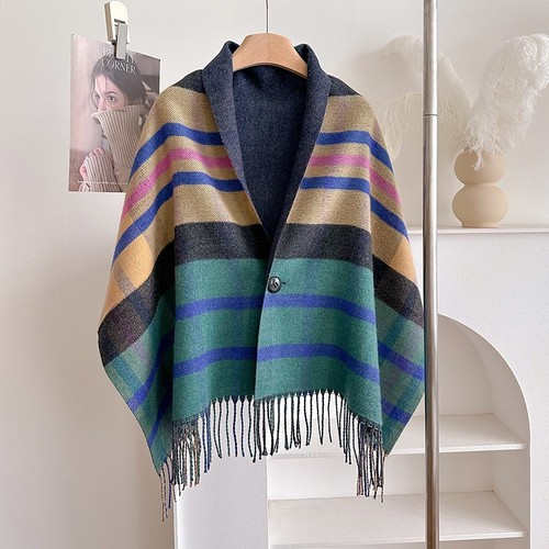 Womens tartan shawl wrap - tartan,