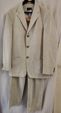 Mens ULTIMO Cream Linen/Cotton Suit CHEST 38" TROUSERS 32"R  - CG B80