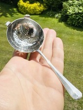Vintage Solid Sterling Silver Tea Strainer Fully Hallmarked Sheffield 1947