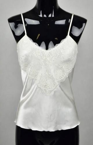 Satin cami vest with lace - cami,