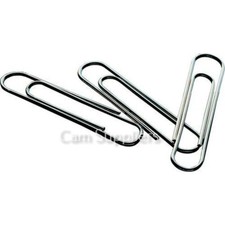 Qty 5 100 500 1000 Quality Plain Paper Clips 22mm 30mm 50mm 75mm Steel Metal