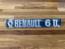 Genuine Renault Classic Car Badge/ Emblem/ Logo - Renault 6 TL