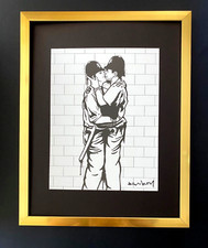 BANKSY + SIGNED " THE KISS "
