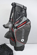 Motocaddy Hydro Flex Stand Bag / 5-Way Divider / Grey, Black & Red