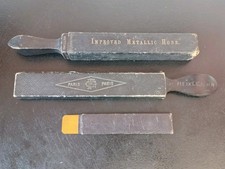 Job Lot Vintage Razor Hones / Strops Barber Prop
