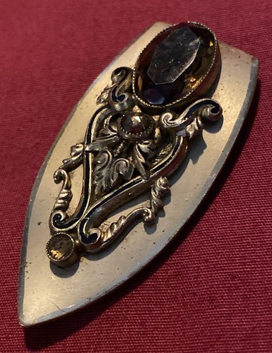 Vintage scarf clip gold tone - clip,