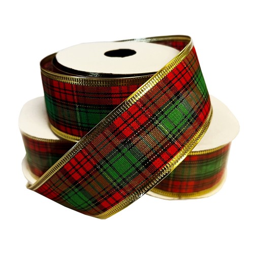 Tartan christmas ribbon - 10, x