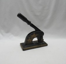 Vintage cast iron industrial office embossing stamp Tanyard Motor Services Ltd