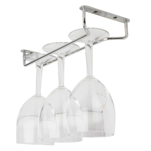 Chrome wine glass hanger - chrome,