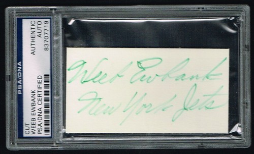 Weeb ewbank signed - ewbank, 1998)