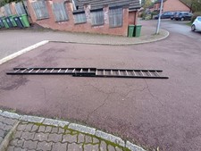 Two section wooden ladder 2.8 to 4.9 metres long