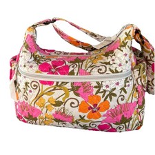 Vera Bradley Hobo Shoulder Purse Tea Garden Retired Pattern Adjustable Strap