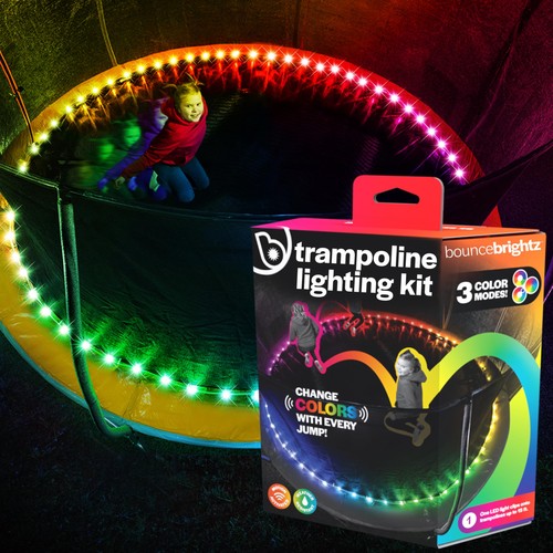 Bounce led trampoline - trampoline, lights