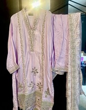 Raw Silk blend Lilac Kurta 3