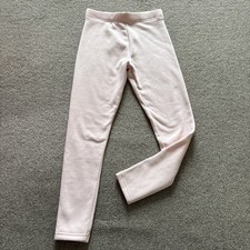 Girls Pink Fleece Lined Joggers Size 8/9