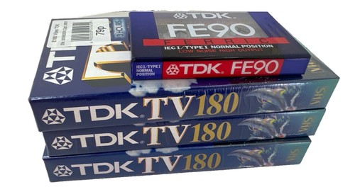 Tdk blank tape lot tv180 - tape,