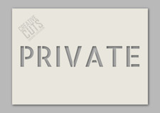 PRIVATE Stencil ---- For Paint