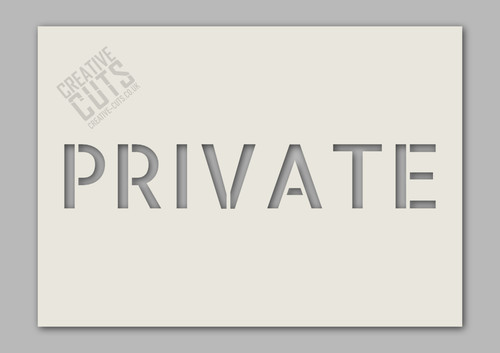 Private stencil for paint - ----,