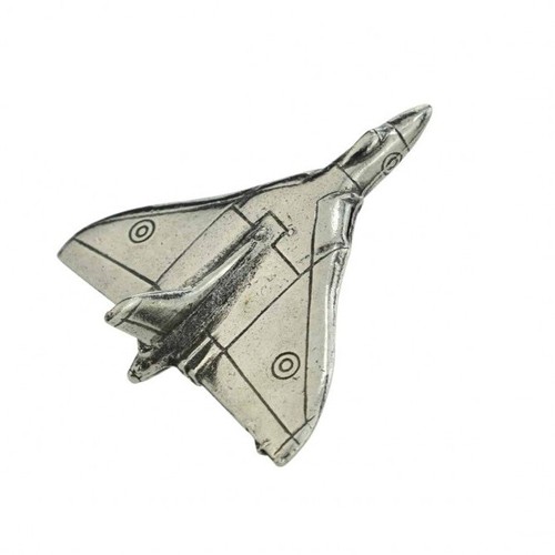 Vulcan bomber pewter lapel - lapel, pin