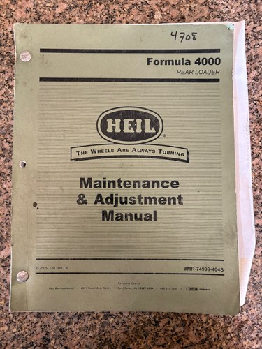 Heil formula 4000 rear loader - heil,