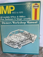Hillman Imp (Inc. Sunbeam & Singer Versions) 1963-1976 Haynes Workshop Manual