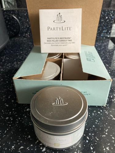 Partylite candle tin retired - partylite,