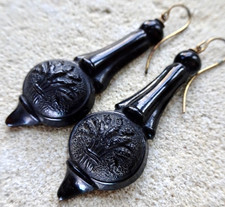 antique Victorian jet black