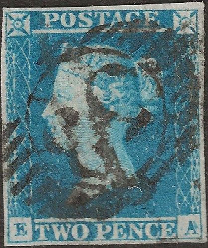 1849 two penny blue - two,