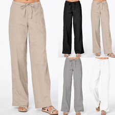 Ladies Linen Pants Women