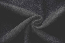 BLACK  WOOL & CASHMERE HEAVY