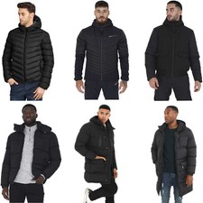 BRAVE SOUL MEN QUILTED HOODED