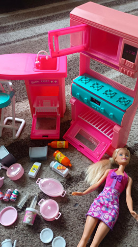 Barbie doll kitchen playset - barbie,