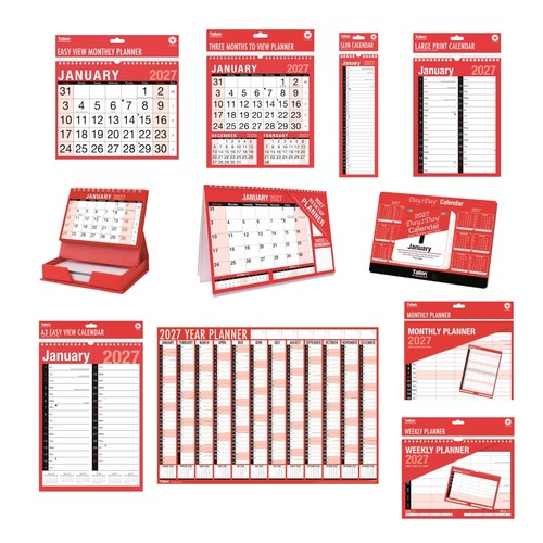 Wall calendar 2027 slim - 2027,