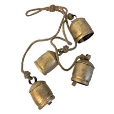 4 LARGE COW BELLS Distressed