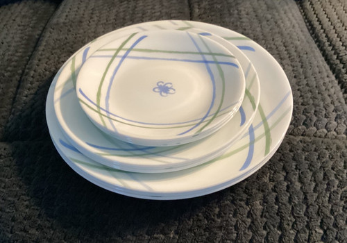 Corelle linen flower 12 pc - corelle, "linen